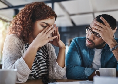 Young Couple Frustrated