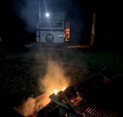 Favorite hobby is camping…picture of our campsite.