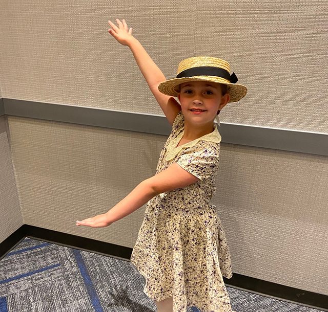 Granddaughter in fashion show for little kids age 5