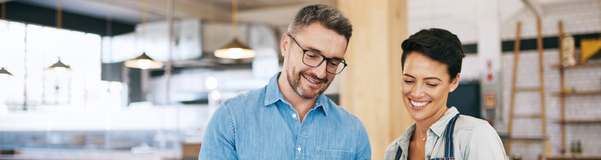 Business Owners In Coffee Shop