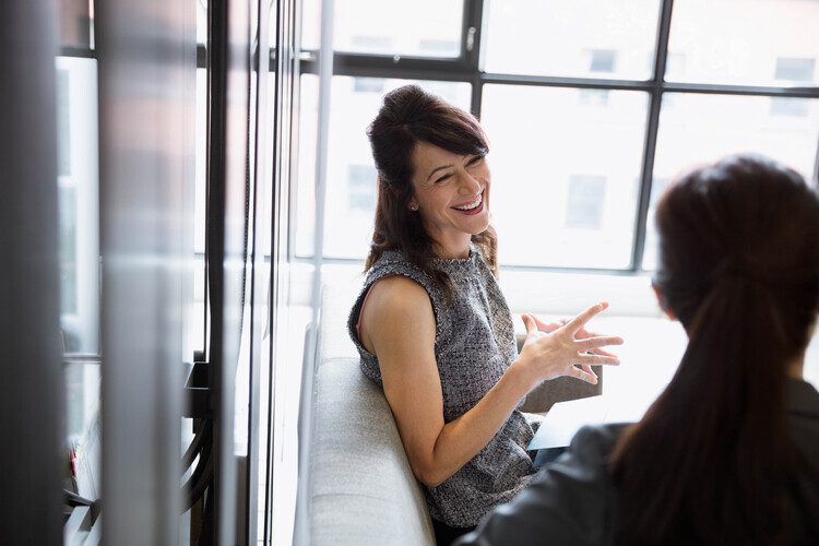 Woman laughing